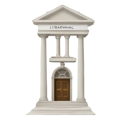 old building like a townhall, but with library written on the entry sticker