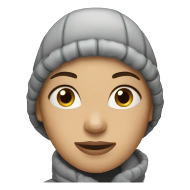 woman in winter  sticker