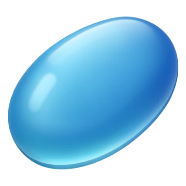 blue jellybean sticker