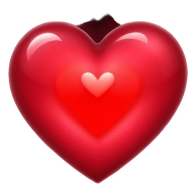 burgundy red heart shaped spell sticker