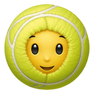 tennis ball with female gender sign sticker