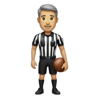 Football referee sticker