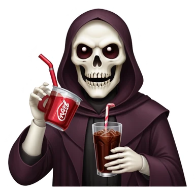 Reaper drinking a dr pepper sticker