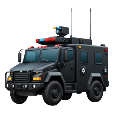 Need a SWAT truck emoji that I can copy and paste with no guns on top sticker