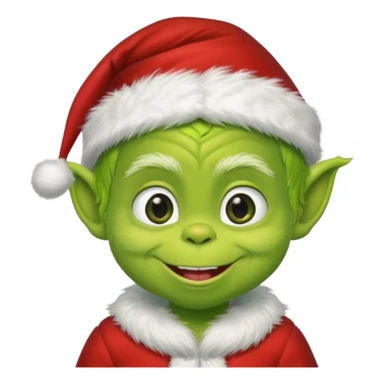 Grinch baby boy sticker