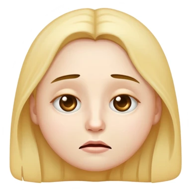 insomnia tired face emoji with dark circles under eyes on blue background sticker