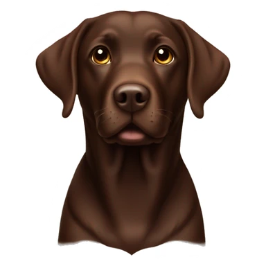 Chocolate brown labrador sticker