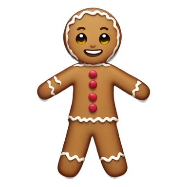 Gingerbread girl minimalistic cute  sticker