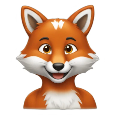Sourire de renard sticker