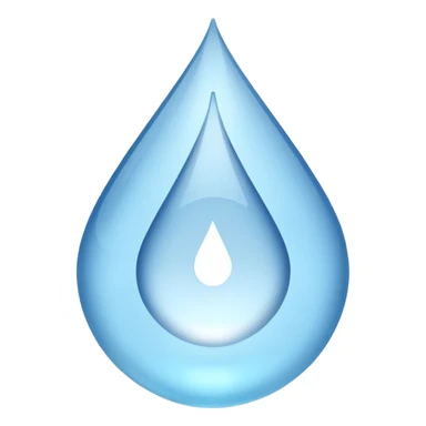 Gota de agua pero en lugar de azul que sea blanca sticker