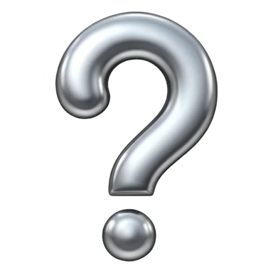 Question mark sticker