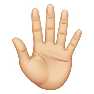 The ok hand emoji but with the 2 fingers spread apart sticker