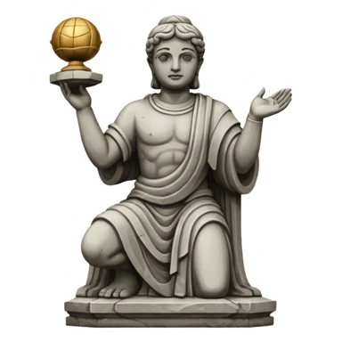 statue in brazil sticker