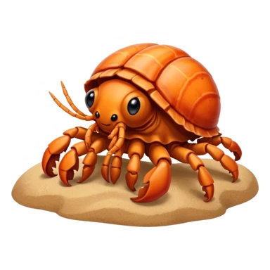 Cute Hermit crab sticker