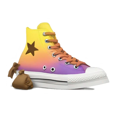 platform run star hike converse sticker