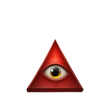 spell book that's red with eye in the middle with runes sticker