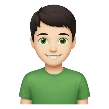 teenager-boy-dark-hair-green-eyes-tshirt-smiling-with-teeth-showing sticker