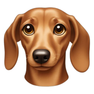 dachshund-face-cream sticker