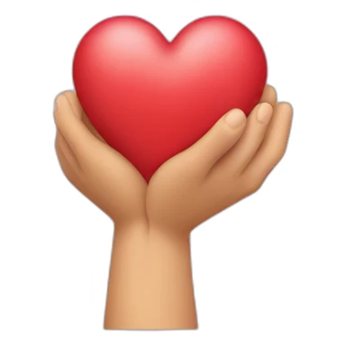 Mains formant un coeur sticker