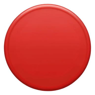 bolinha sólida vermelha para marcar início de frase sticker