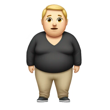 obese person sticker