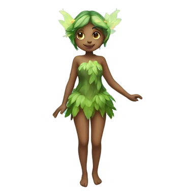 forest fairy with translucent wings  sticker