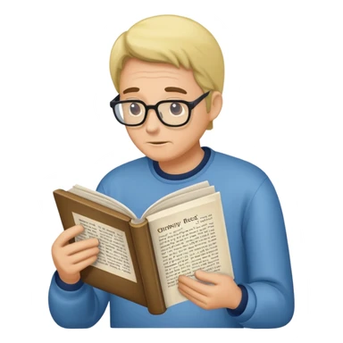 a man reads an obituary sticker