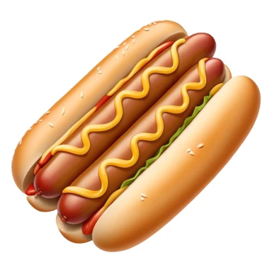 hotdog eating sausage sticker