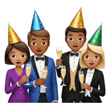 Happy new years sticker