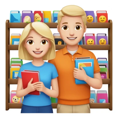 Duas Testemunha de jeová pregando com um display de revistas sticker