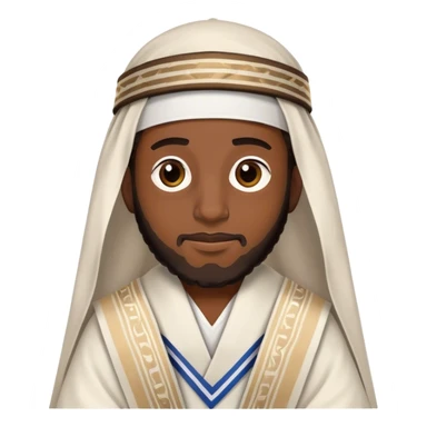 Black Jew with a tallit on sticker