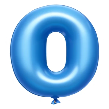 one balloon that has a shape of three (3) on the left side and another one that has a shape of a zero (0) on the right side. both of them have a blue color. i want it to have a birthday vibe sticker