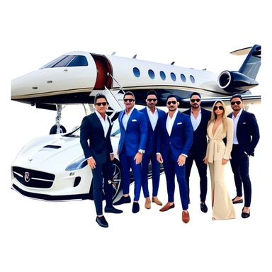 Grant Cardone, Tai Lopez, Josh King Madrid, Alex Hormozi, Iman Gadzhi, Daniel G, Branden Condy, Patrick Bet-David, Dan Henry, Luke Belmar, Shelby Sapp, Leila Hormozi, Tefi Valenzuela, business, influencers, friends, rich millionaire success lifestyle, private jet , supercars, success, sales sticker