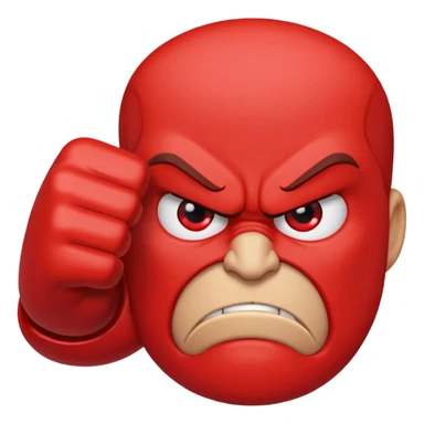 thumbs down with red lines for emphasis sticker