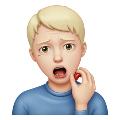 person choking themselves  sticker