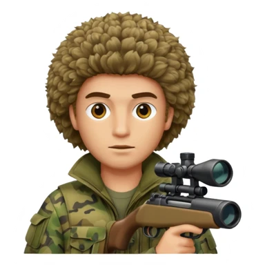 bushy sniper sticker