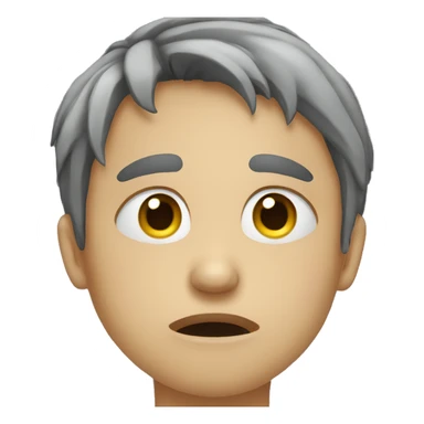 person crying in their own tears sticker