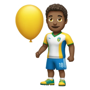 Un brésilien qui joue au ballon  sticker