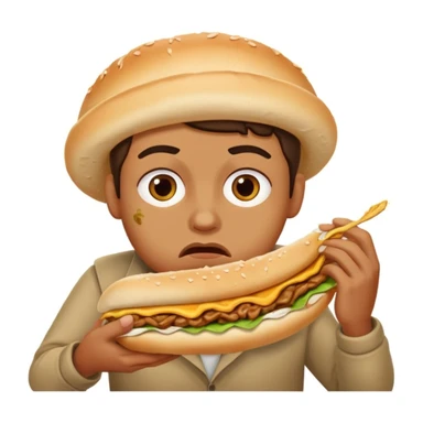 A face of disgust Döner  sticker