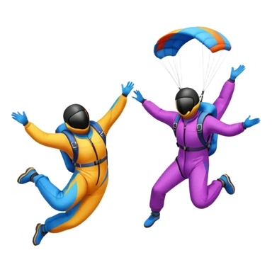 skydivers and swoopers sticker