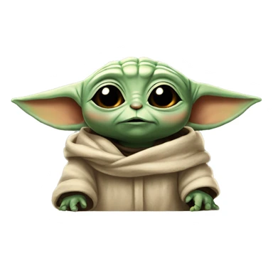 cuty similar to baby yoda schameleon with university mortarboad sticker