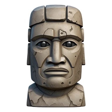 Moai statue with the face of Han Solo sticker