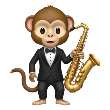 monkey Musician sticker