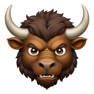 Angry buffalo sticker