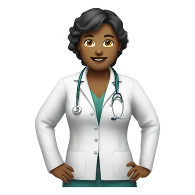doctor-woman-happy fat avatar sticker