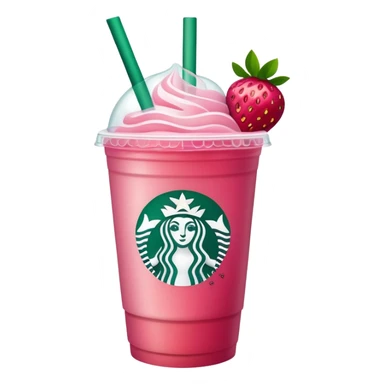 Strawberry Refresher from Starbucks sticker