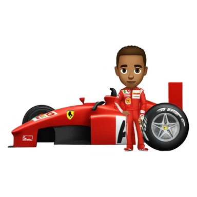 Lewis Hamilton Ferrari  sticker
