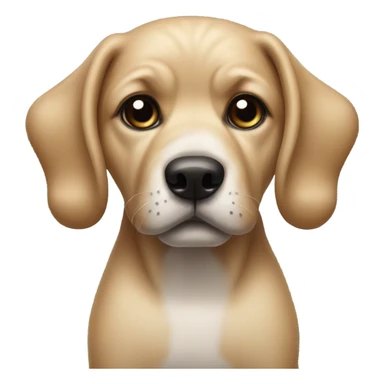 Dog wearing a black bow on top of his head  sticker