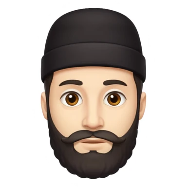 Orthodox Jewish male face sticker