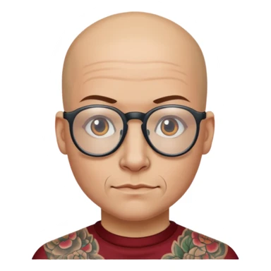   tattooed baldies with opticals sticker